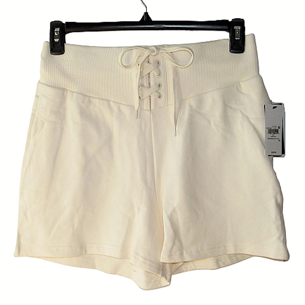 Guess High Rise Lace Up Sweat Shorts Lounge Shorts